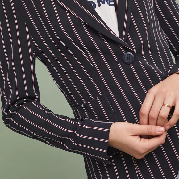 Anthropologie Americana Striped Blazer - Picture 4 of 5